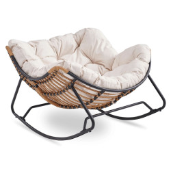 Fotoliu balansoar Mebel Elite Elton (Beige) Thumb