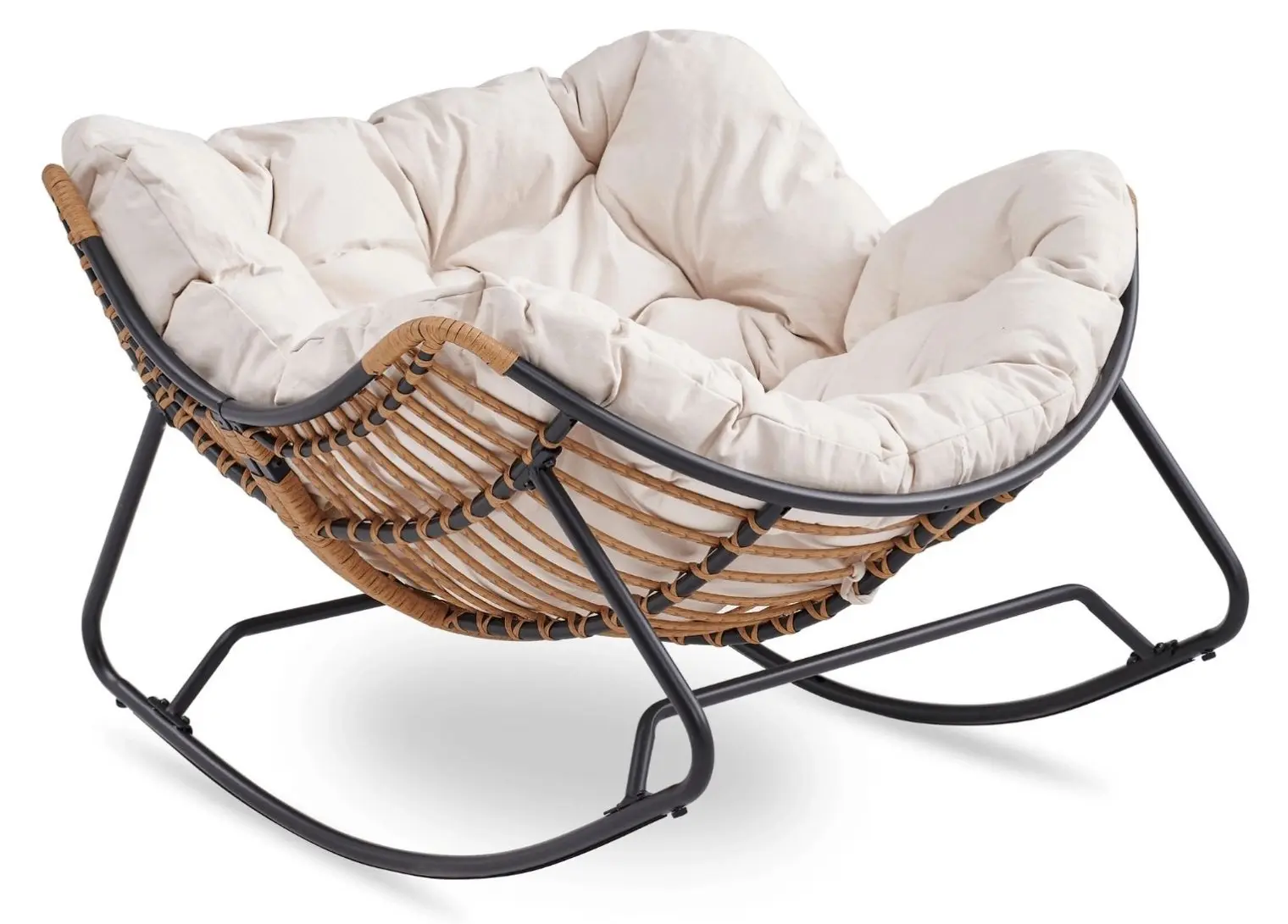 Fotoliu balansoar Mebel Elite Elton (Beige)