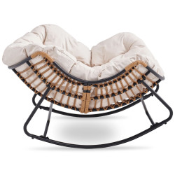 Fotoliu balansoar Mebel Elite Elton (Beige) Thumb