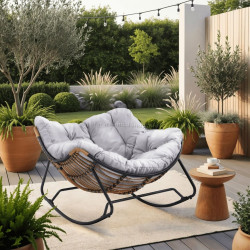 Кресло-качалка Mebel Elite Elton (Grey)