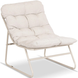 Fotoliu cu suport pentru picioare Mebel Elite Kalista (Beige) Thumb
