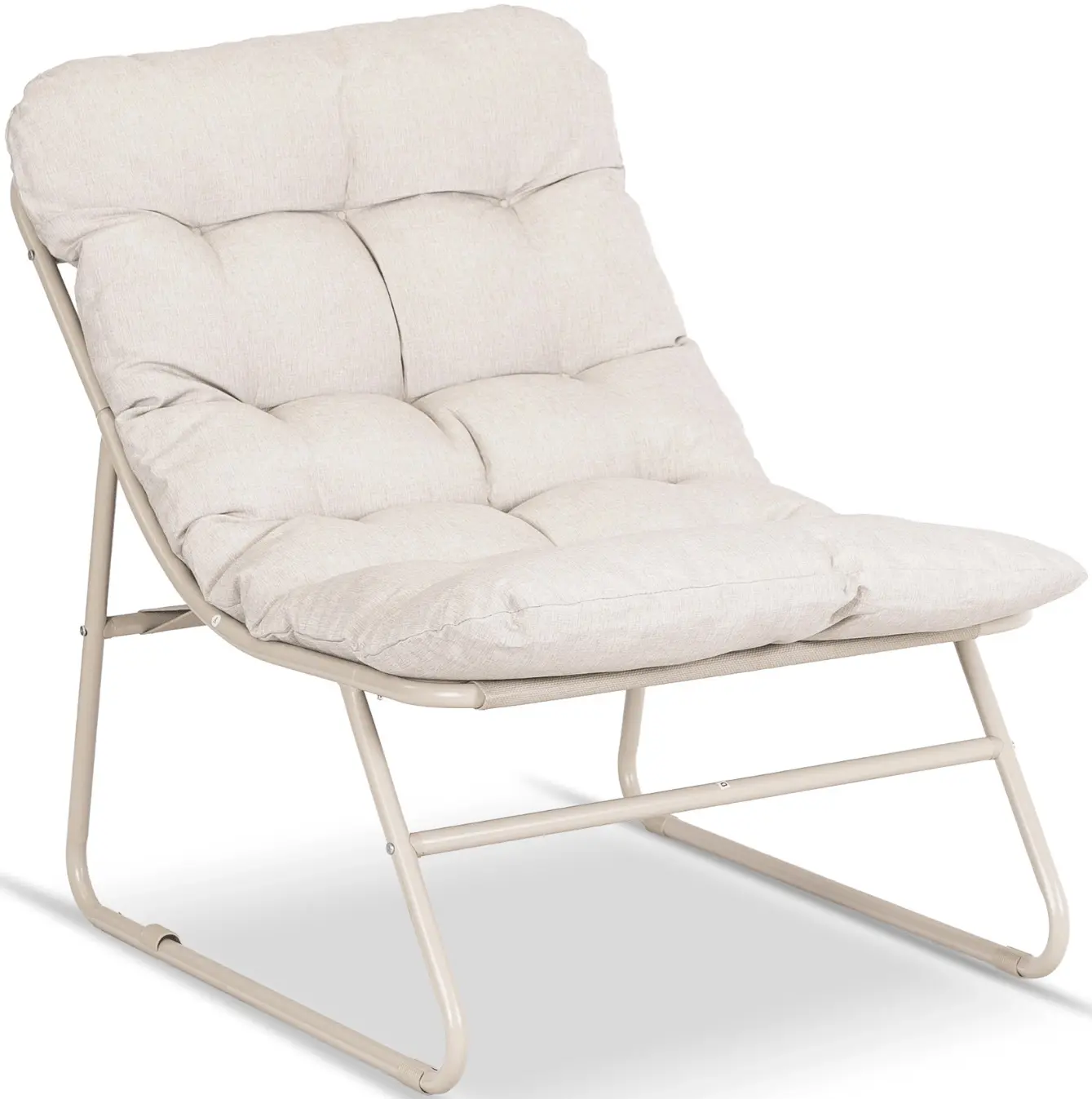 Fotoliu cu suport pentru picioare Mebel Elite Kalista (Beige) - 4
