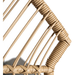 Fotoliu cu suport pentru picioare Mebel Elite Portland (Natural/Grey) Thumb