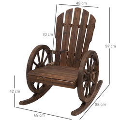 Кресло-качалка Outsunny 84A-126 (Natural) Thumb