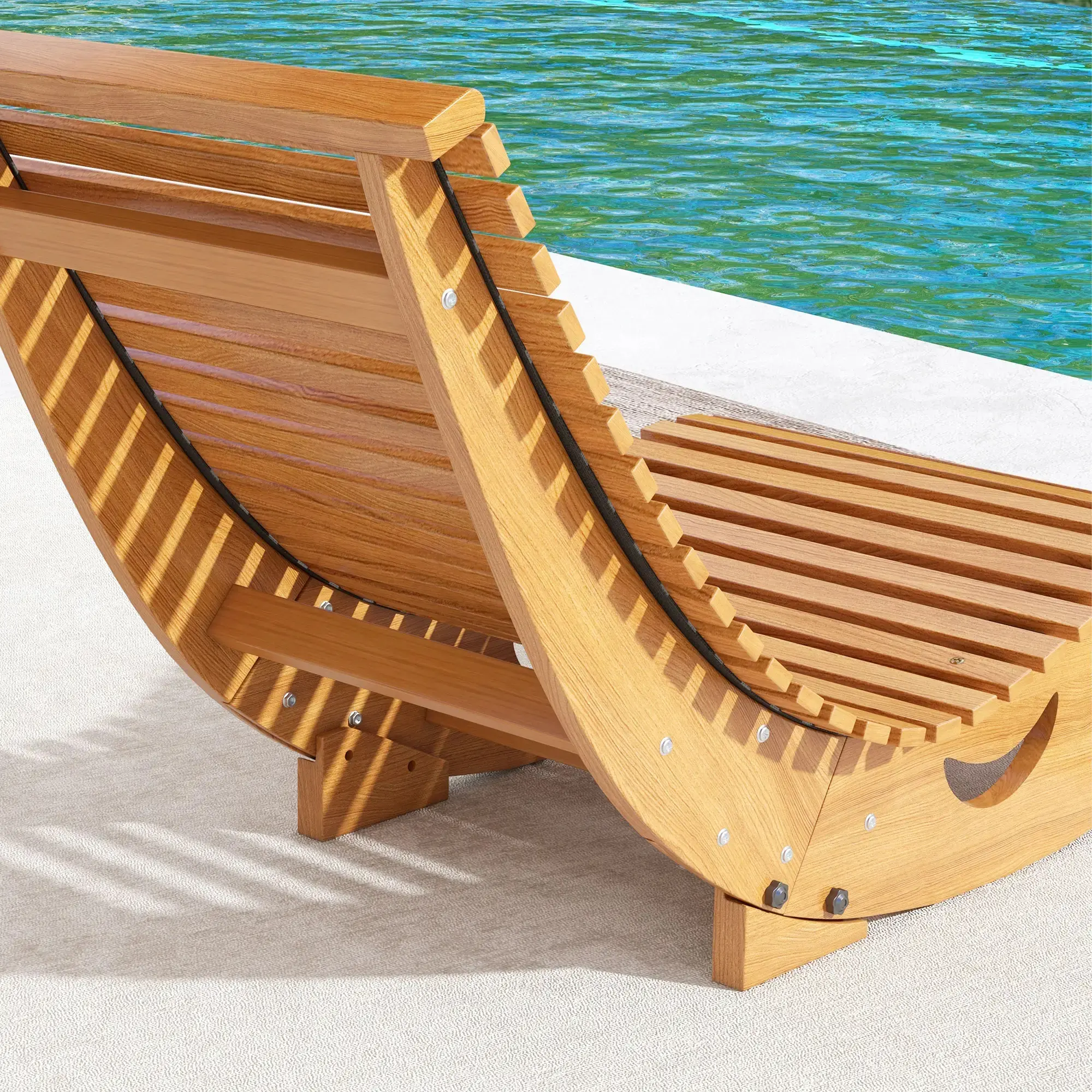 Садовое кресло-качалка Outsunny 84G-210V01TK (Teak) - 6