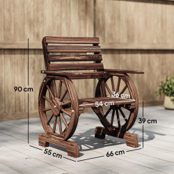 Fotoliu de gradina Outsunny 84K-070V00TN (Brown) Thumb