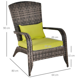 Садовое кресло Outsunny 867-068GN (Grey) Thumb