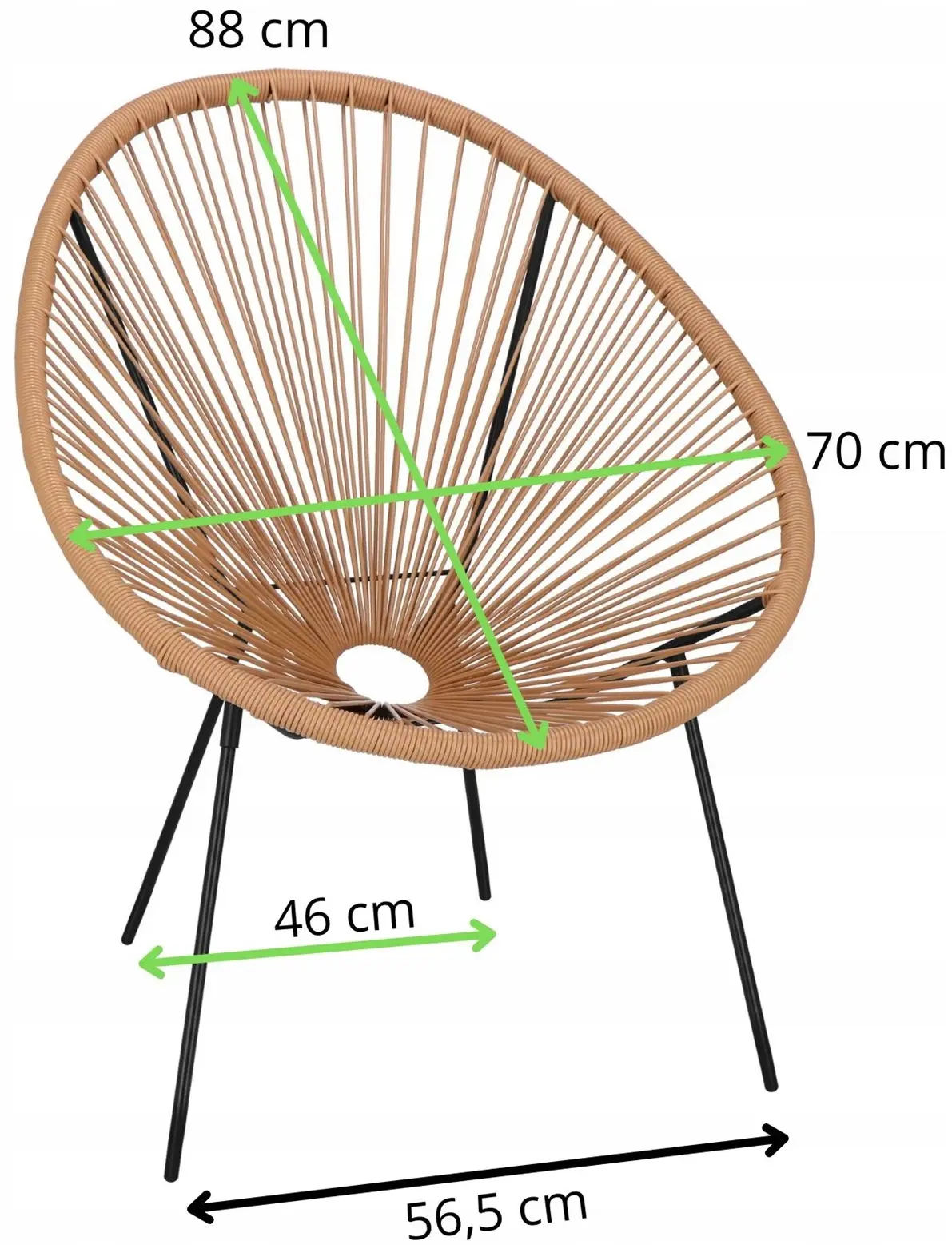 Садовое кресло Springos Loa GF0084 (Brown) - 7