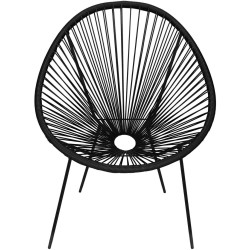 Fotoliu de gradina Springos Loa GF0085 (Black) Thumb
