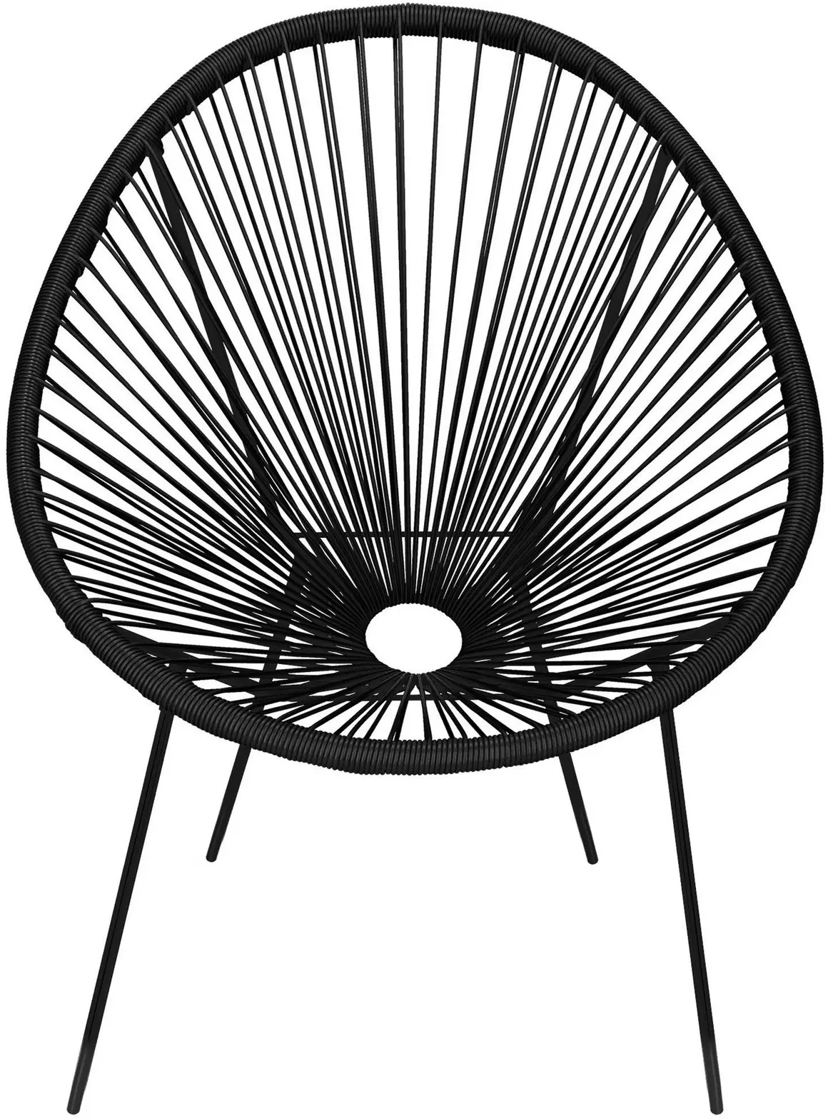 Fotoliu de gradina Springos Loa GF0085 (Black) - 2