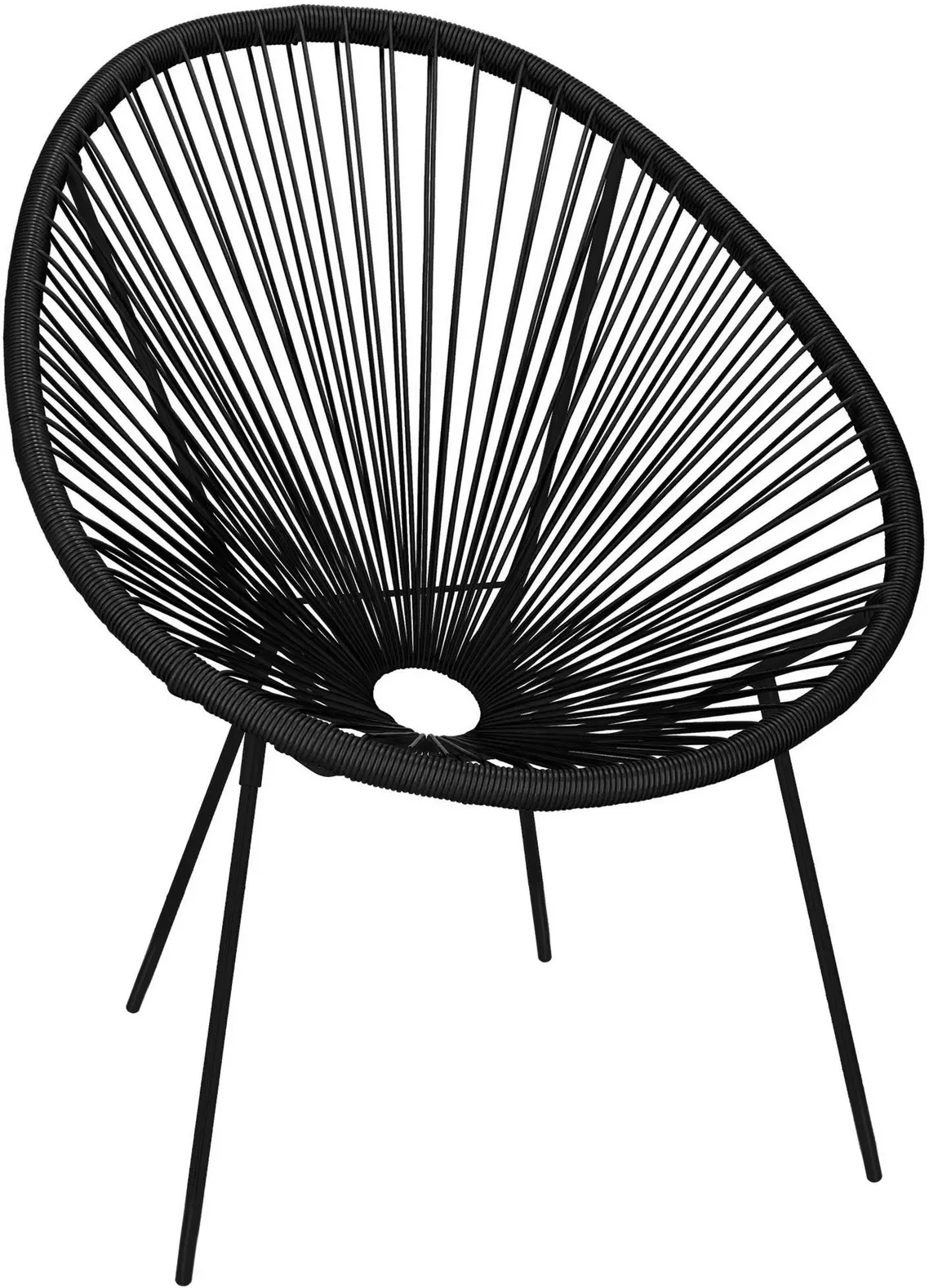 Fotoliu de gradina Springos Loa GF0085 (Black) - 3