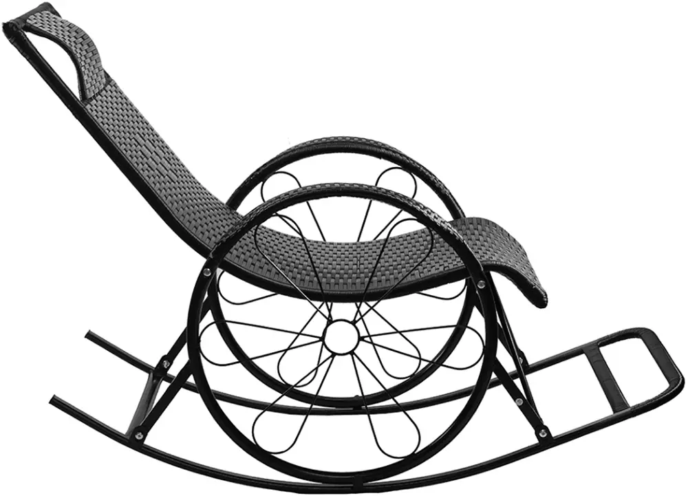 Кресло-качалка Tempo Kondela Rokin (Black)