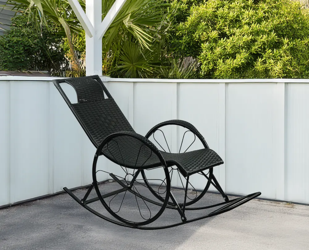 Кресло-качалка Tempo Kondela Rokin (Black)