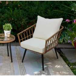 Кресло Tempo Kondela Araly TK-0000371808 (Natural/Black/Beige)