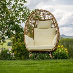 Кресло Tempo Kondela Karmen (Natural/Black/Beige) Thumb