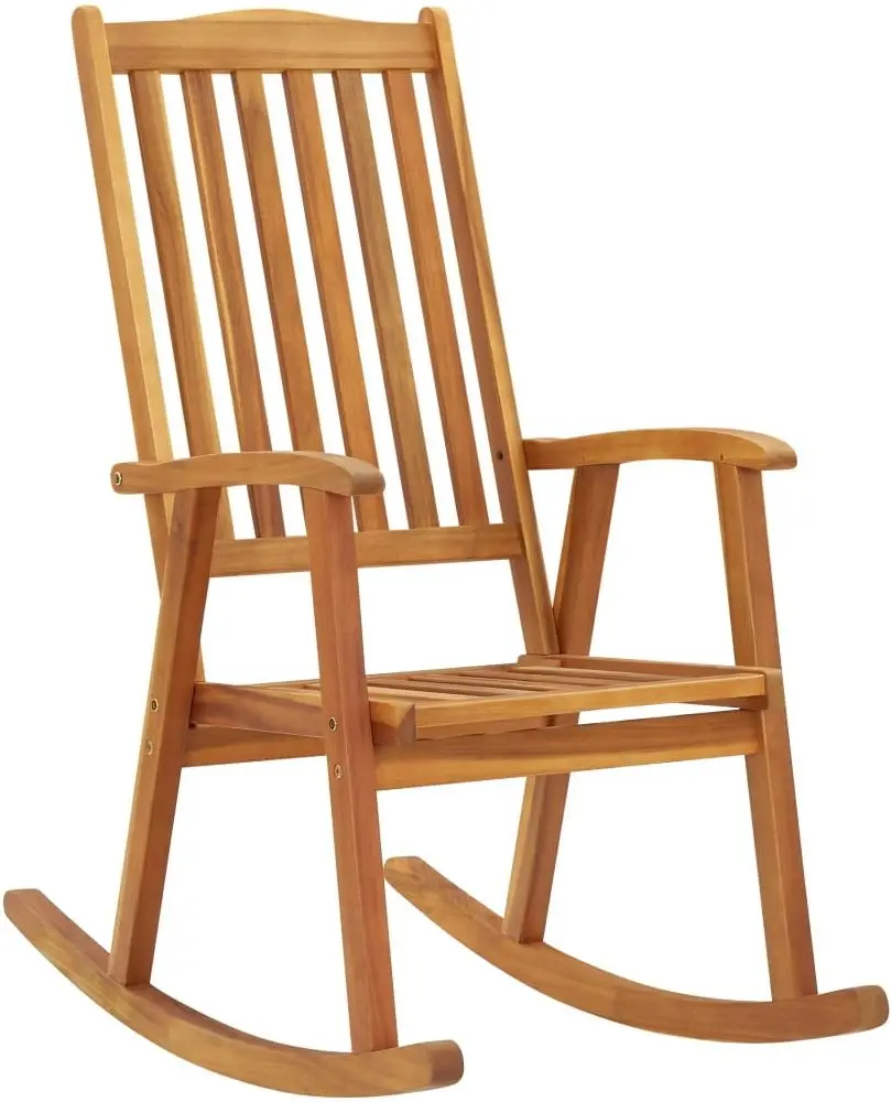 Fotoliu balansoar VidaXL 3064188 (Acacia/Burgundy) - 3