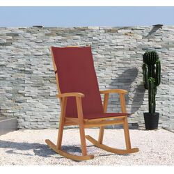 Fotoliu balansoar VidaXL 3064188 (Acacia/Burgundy)