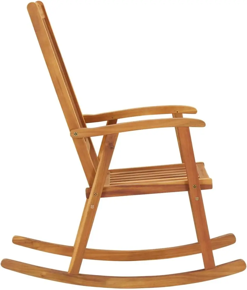 Fotoliu balansoar VidaXL 3064188 (Acacia/Burgundy) - 5