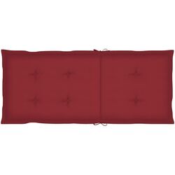 Fotoliu balansoar VidaXL 3064188 (Acacia/Burgundy) Thumb