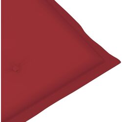 Fotoliu balansoar VidaXL 3064188 (Acacia/Burgundy) Thumb