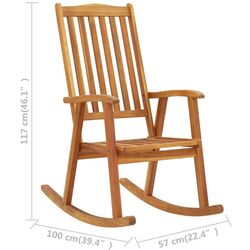 Fotoliu-balansoar VidaXL 311844 (Natural) Thumb