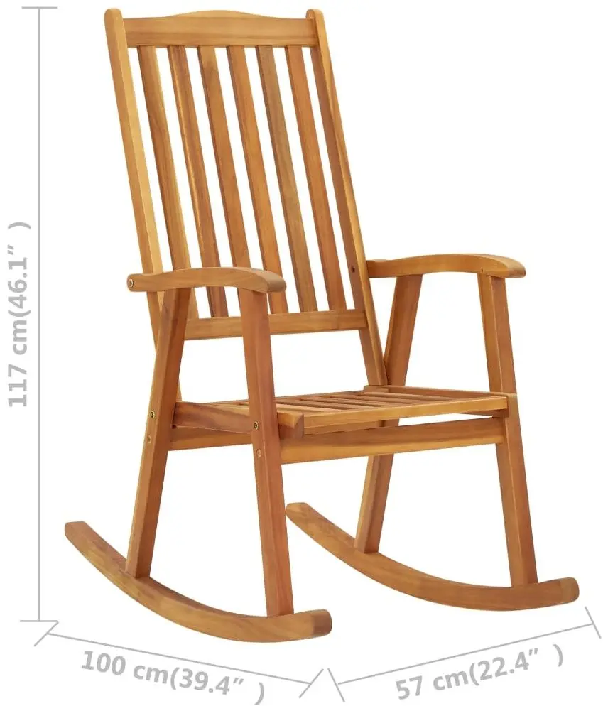 Fotoliu-balansoar VidaXL 311844 (Natural) - 7