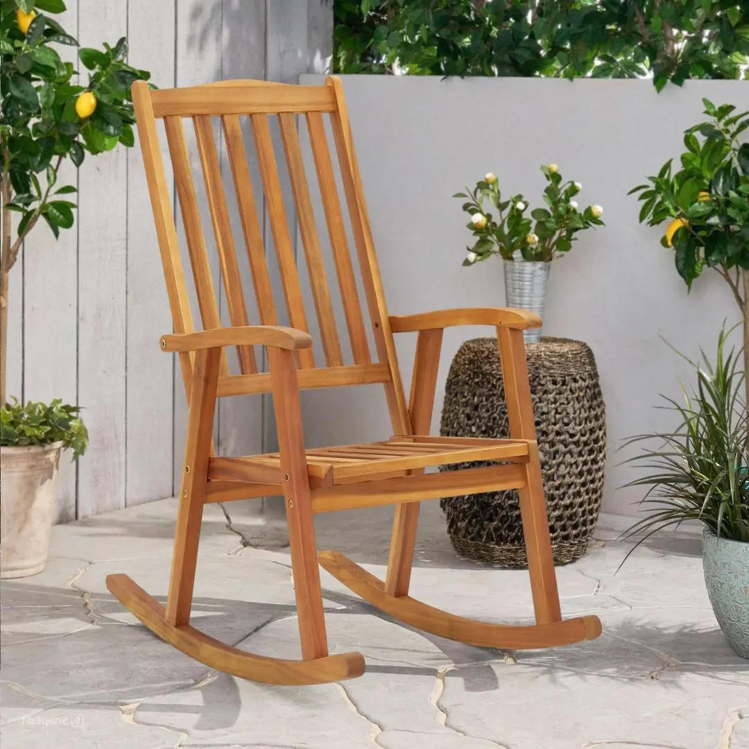 Fotoliu-balansoar VidaXL 311844 (Natural)