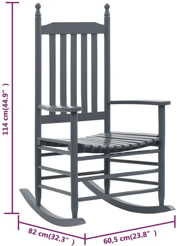 Кресло-качалка VidaXL 45698 (Grey)