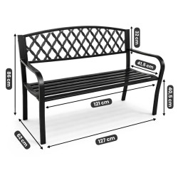 Скамейка Akord Classico 127 cm (Black) Thumb