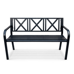 Скамейка Akord Cross 119 cm (Black) Thumb