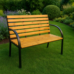 Скамейка Akord Dalia 122см (Wood/Black)