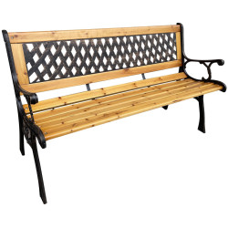 Скамейка Akord Mirt 125см (Natural/Black) Thumb