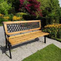 Скамейка Akord Mirt 125см (Natural/Black)