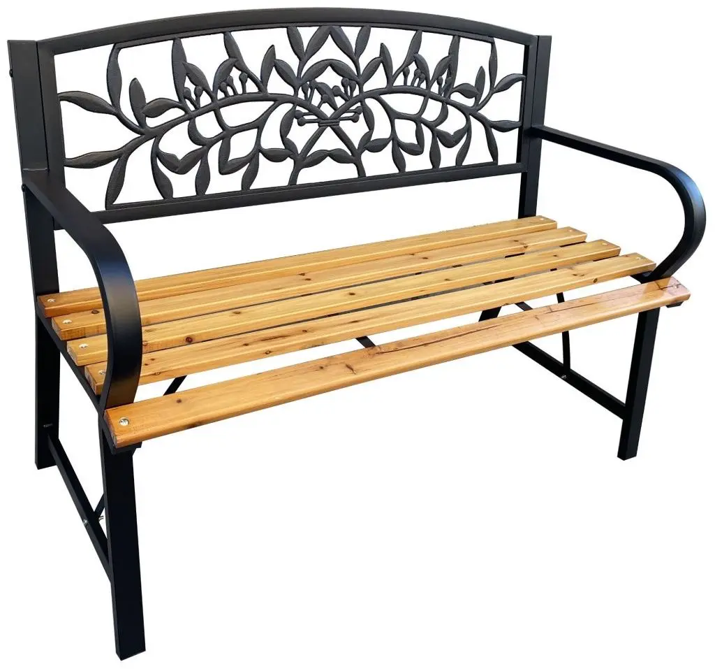 Скамейка Akord Reo (Black/Oak) - 3