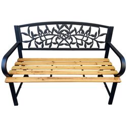 Скамейка Akord Reo (Black/Oak) Thumb