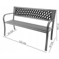 Скамейка Bauerkraft H-048 (Grey) Thumb