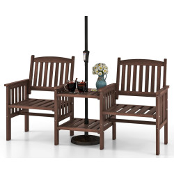 Скамейка Costway GT4242CF (Brown) Thumb