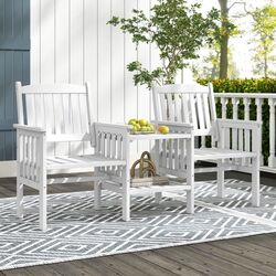 Скамейка Costway GT4242WH (White)