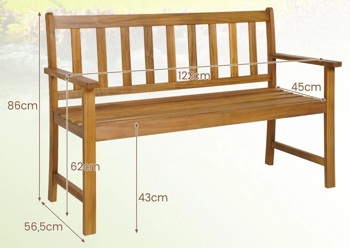 Скамейка Costway HW70944 (Natural)