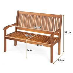 Скамейка Costway JV12570 (Natural) Thumb