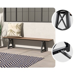 Banca Costway NP11389BN (Brown/Black) Thumb