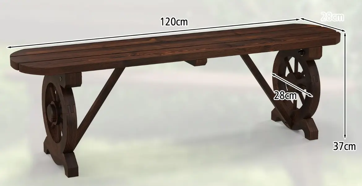 Banca Costway NP11391 (Rustic Brown)