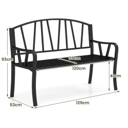 Скамейка Costway NP12020DK (Black) Thumb