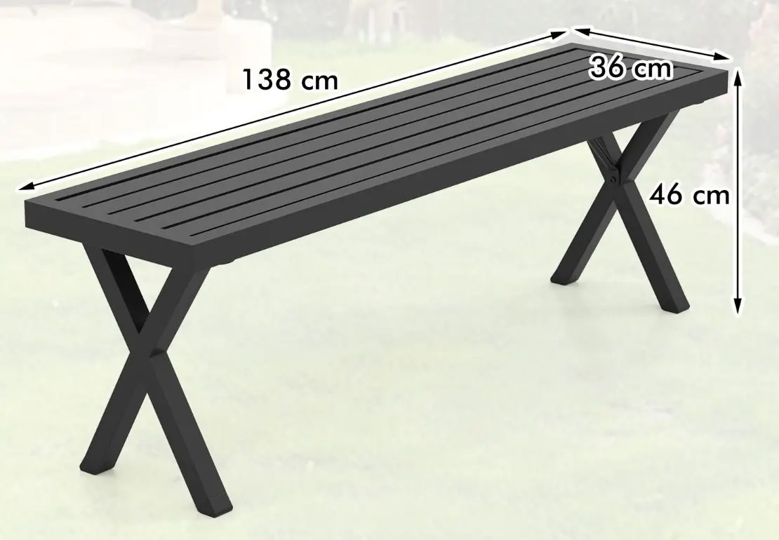 Скамейка Costway NP12151 (Black) - 7