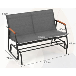 Скамейка Costway NP12176GR (Grey) Thumb