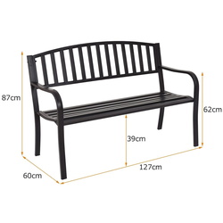 Скамейка Costway NP12342BK (Black) Thumb