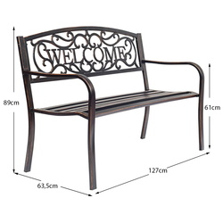 Скамейка Costway NP12344CP (Copper) Thumb