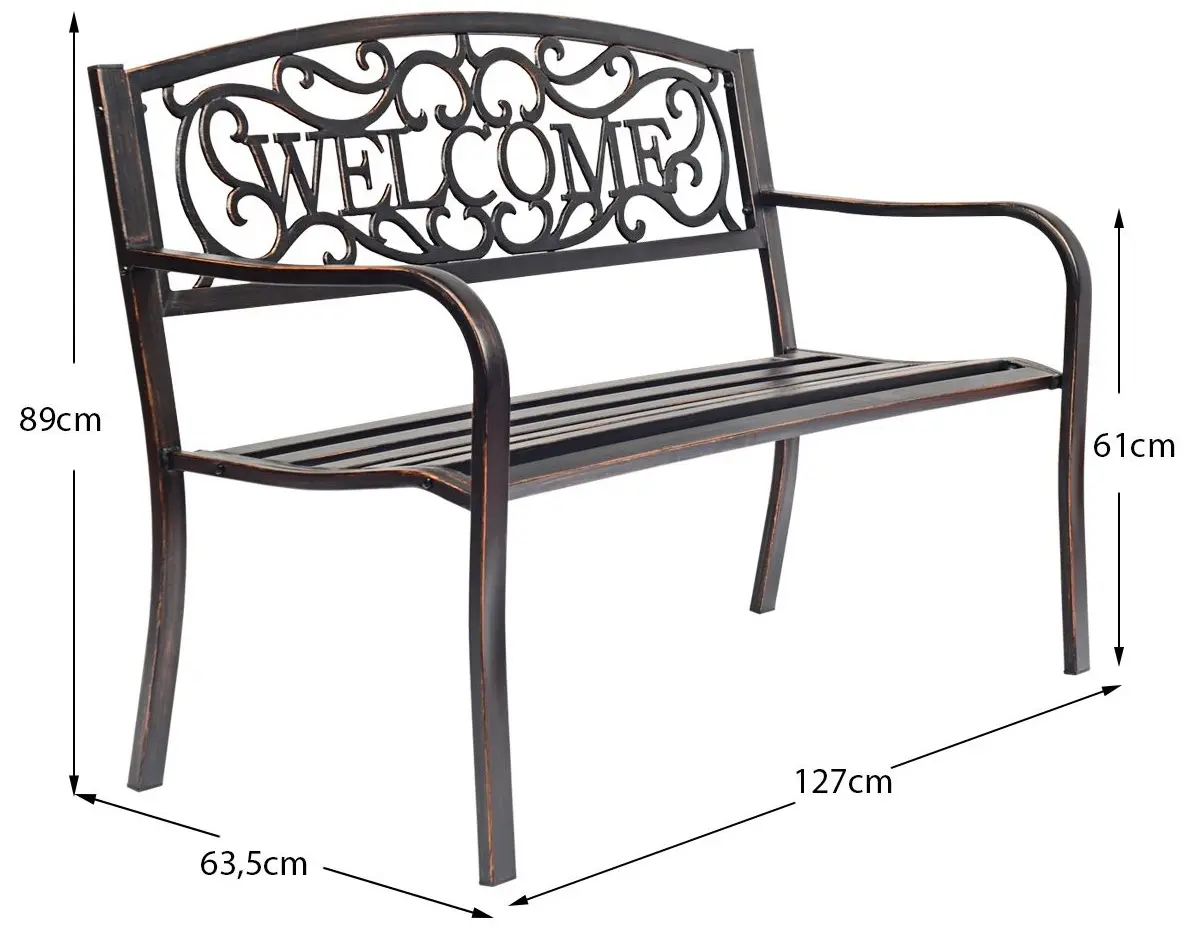 Скамейка Costway NP12344CP (Copper)