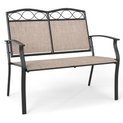 Скамейка Costway NP12865CF (Light Brown/Black) Thumb