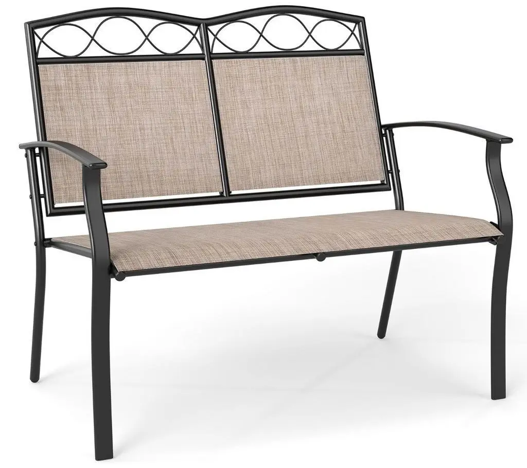 Скамейка Costway NP12865CF (Light Brown/Black) - 2